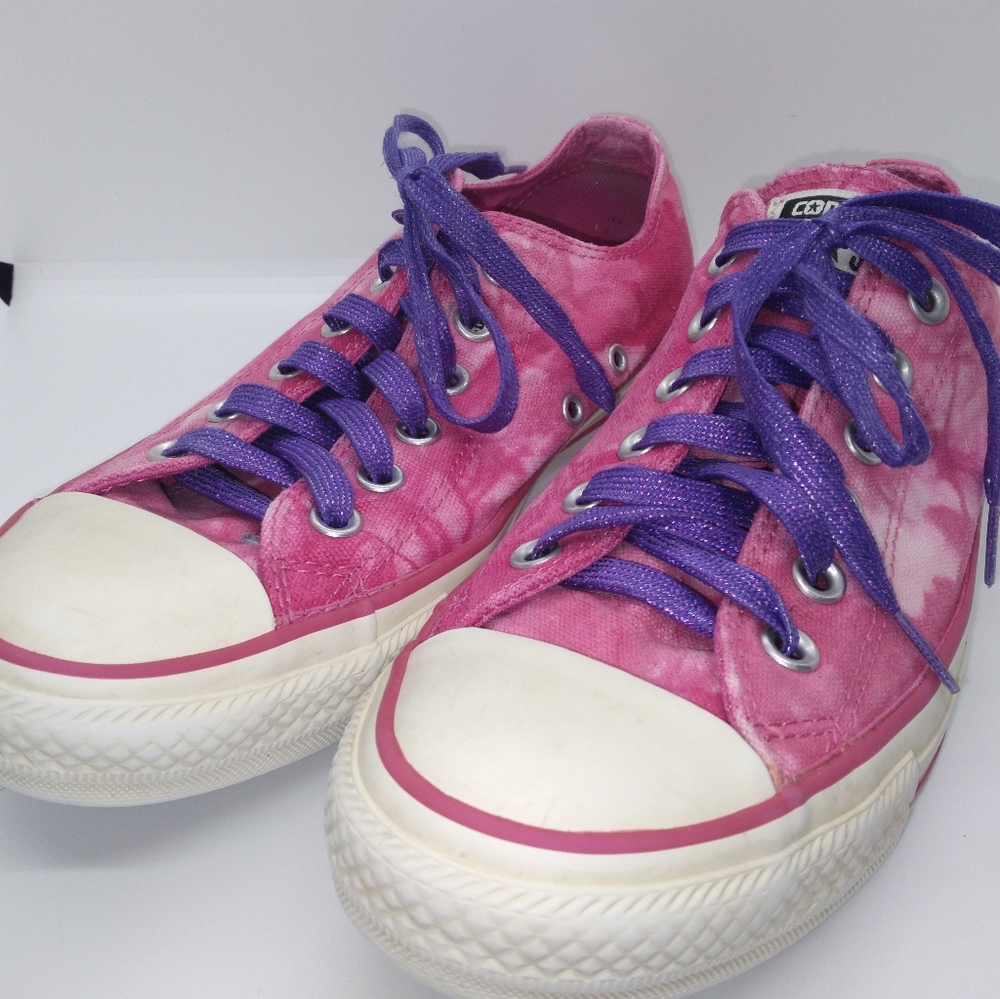 Converse pink tie dye unisex men size 6 woman size 8 Rare
